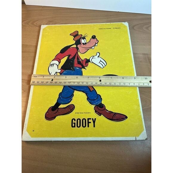 Vintage Disney Jaymar Tray Thick Puzzle Goofy - Picture 8 of 8